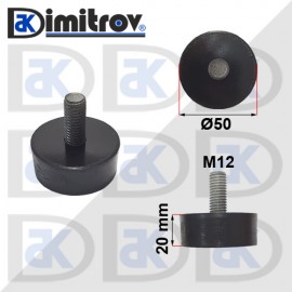 Антивибрационен тампон М12 х Ø50 х 20 mm